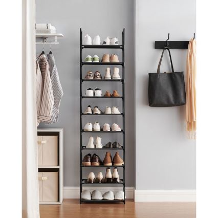 ALVORO Shoe Cabinet – Black
