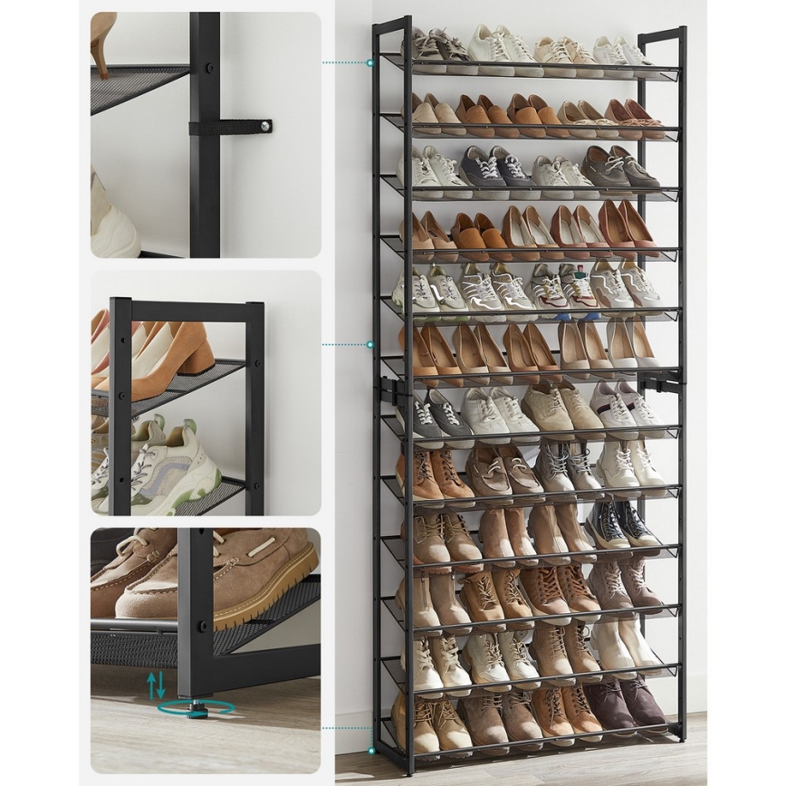 ALVORO Shoe Cabinet, Black