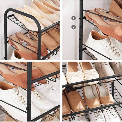 ALVORO Shoe Cabinet, Black