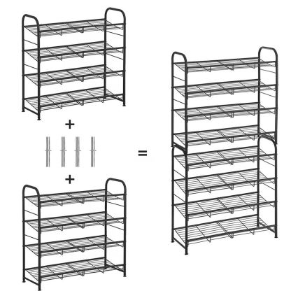 ALVORO Shoe Cabinet, Black