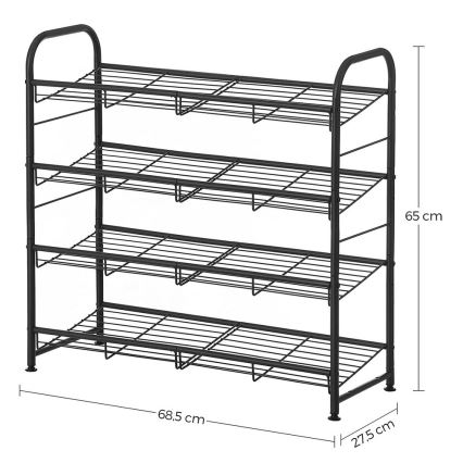 ALVORO Shoe Cabinet, Black