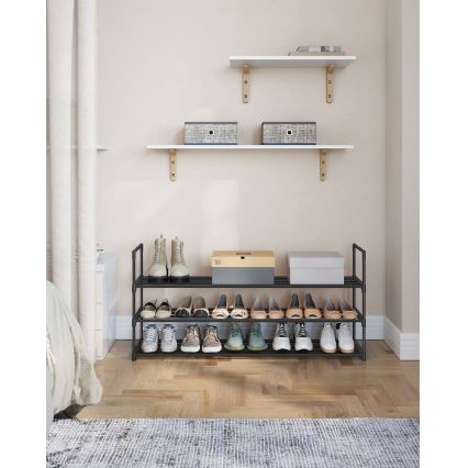 ALVORO shoe cabinet, black