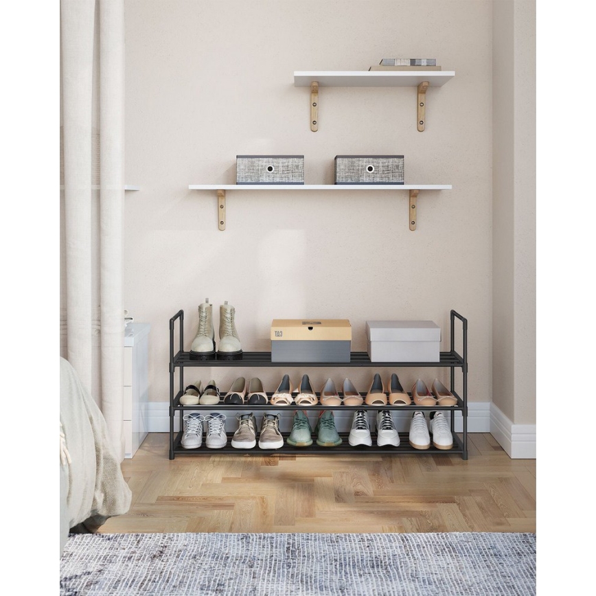 ALVORO shoe cabinet, black
