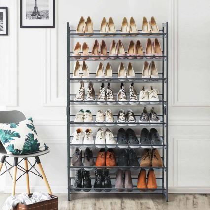 ALVORO Shoe Cabinet, Grey