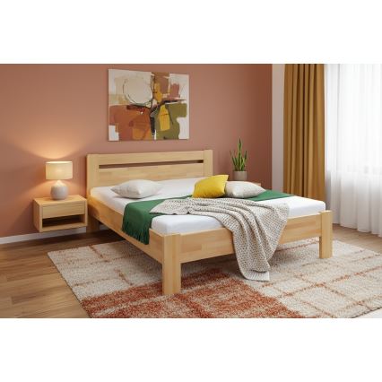 AMARA Solid Beech Double Bed 180x200 cm