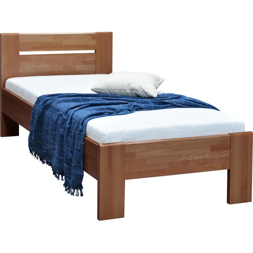 AMBER Single Bed 90x200 cm, Plum