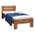 AMBER Single Bed 90x200 cm, Walnut