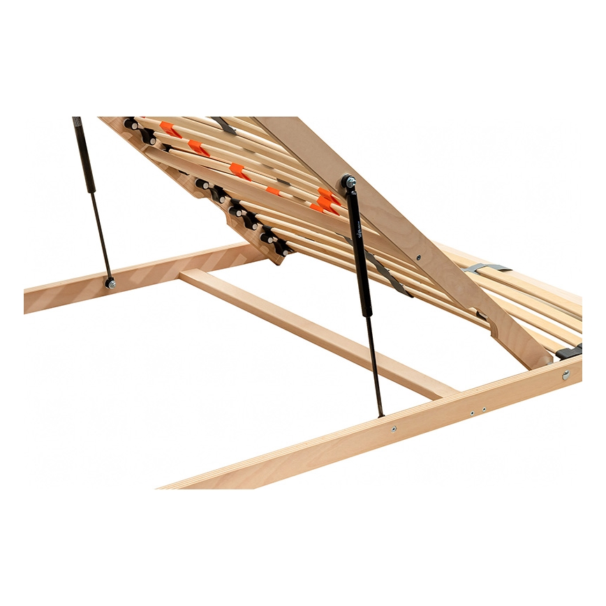 Ambiamo - Flexible slatted bed base with piston tilt from legs LOEN 200x90 cm
