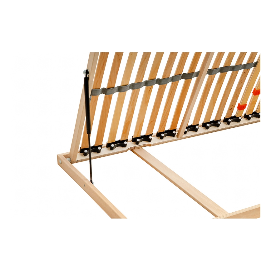 Ambiamo - Flexible slatted bed base with side piston tilt ODENSE 200x90 cm left
