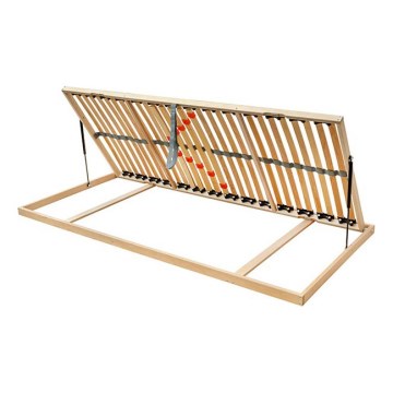 Ambiamo - Flexible slatted bed base with side piston tilt ODENSE 200x90 cm right