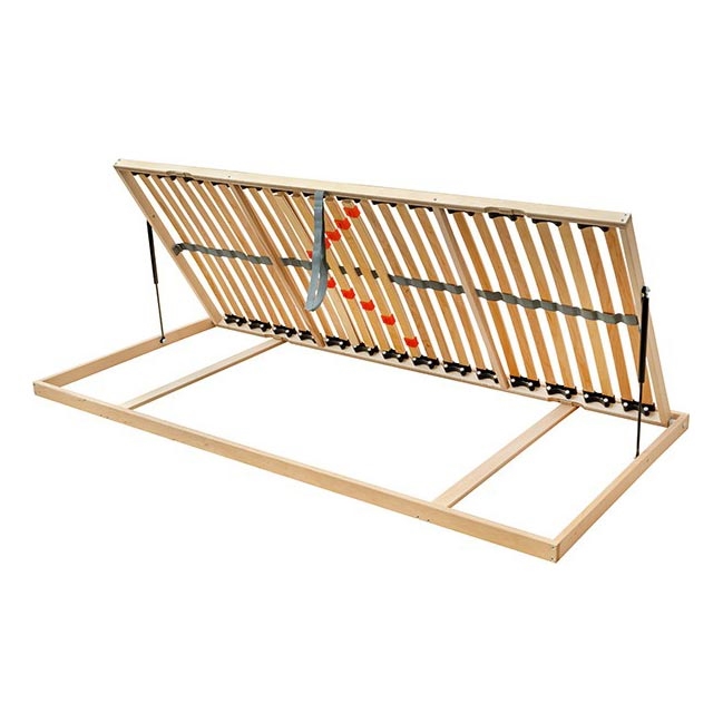 Ambiamo - Flexible slatted bed base with side piston tilt ODENSE 200x90 cm right