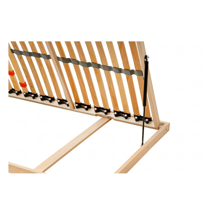 Ambiamo - Flexible slatted bed base with side piston tilt ODENSE 200x90 cm right