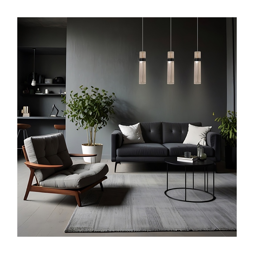 AMBIENTE Cable Pendant LED Light, 6W, 230V, 3000/4000/6000K, Black