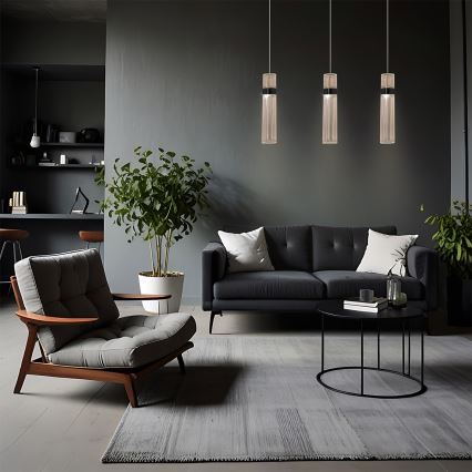 AMBIENTE LED Cable Pendant Light, 6W, 230V, 3000/4000/6000K, Glossy Chrome
