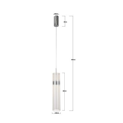 AMBIENTE LED Cable Pendant Light, 6W, 230V, 3000/4000/6000K, Glossy Chrome