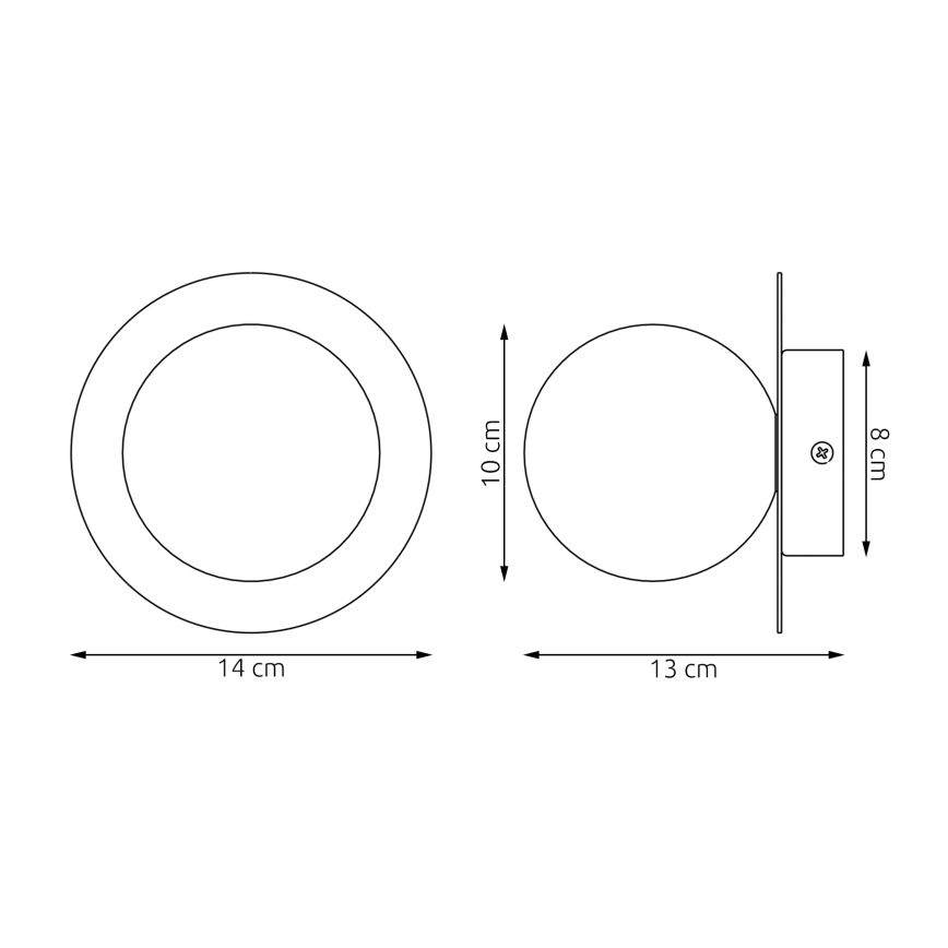 AMERICANA Wall Light 1xG9/8W/230V White