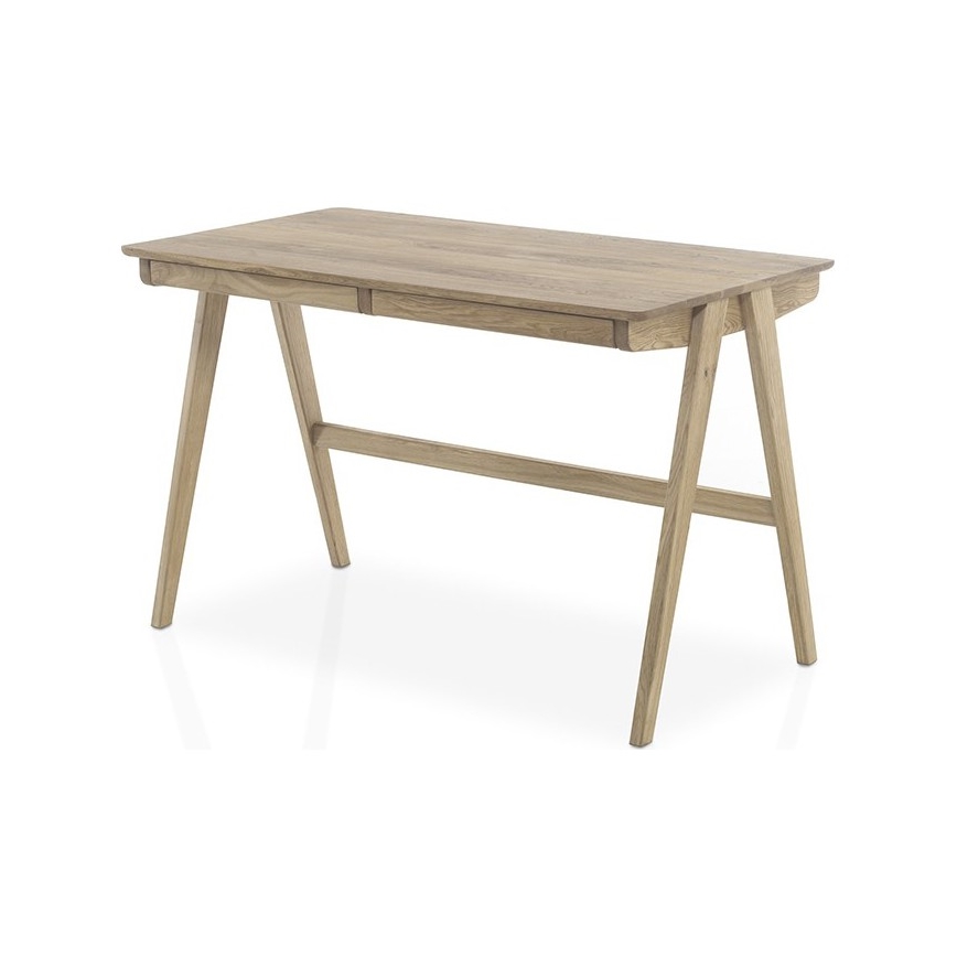 AMIRON Oak Writing Desk