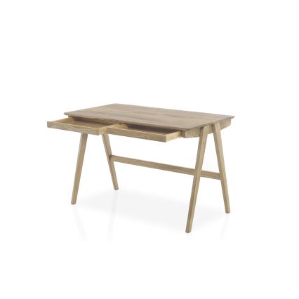 AMIRON Oak Writing Desk