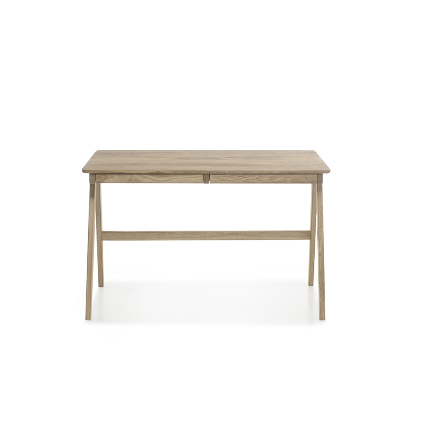 AMIRON Oak Writing Desk