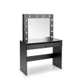 AMORIO Black Vanity Table