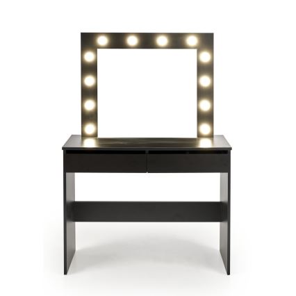 AMORIO Black Vanity Table