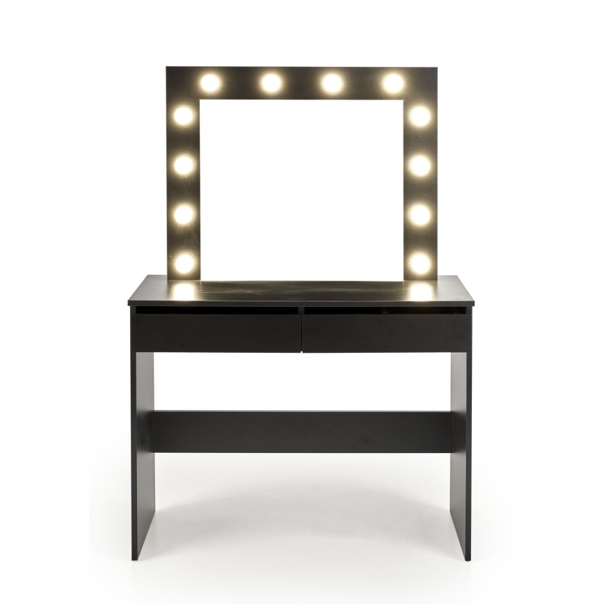 AMORIO Black Vanity Table