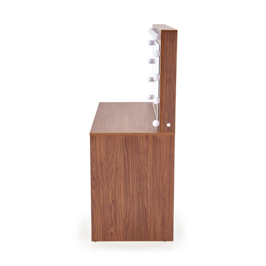 AMORIO Vanity Table 120x55 cm Cashmere/Walnut Decor