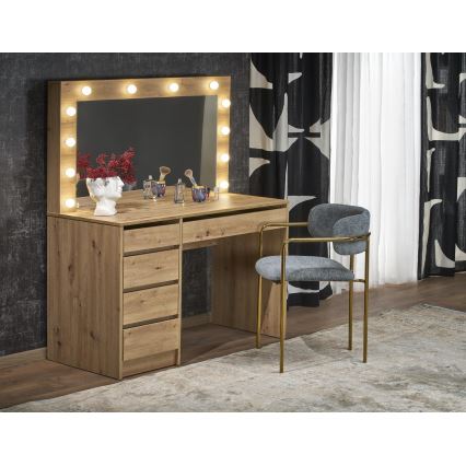 AMORIO Vanity Table, Artisan Oak