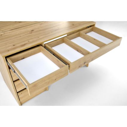 AMORIO Vanity Table, Artisan Oak