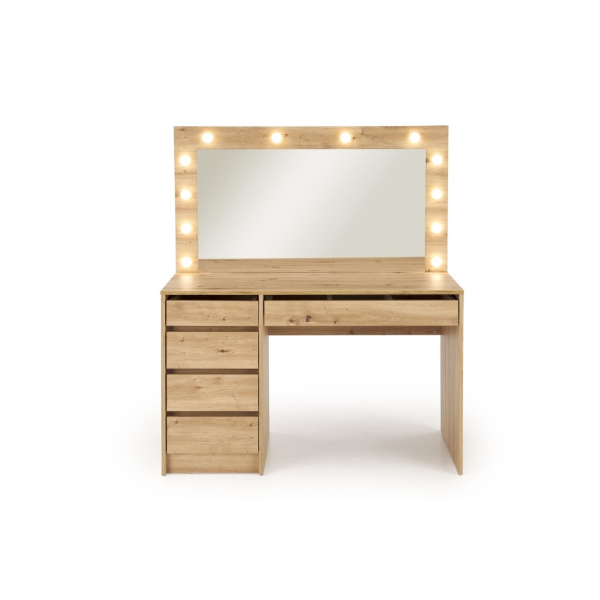 AMORIO Vanity Table, Artisan Oak
