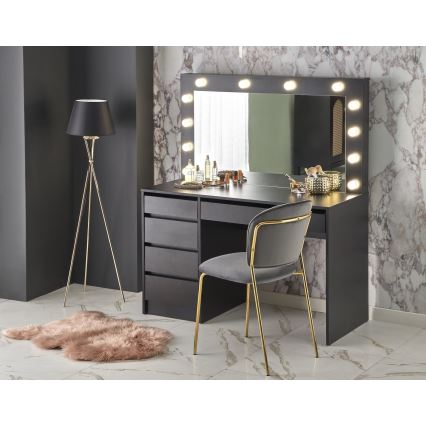 AMORIO Vanity Table, Black