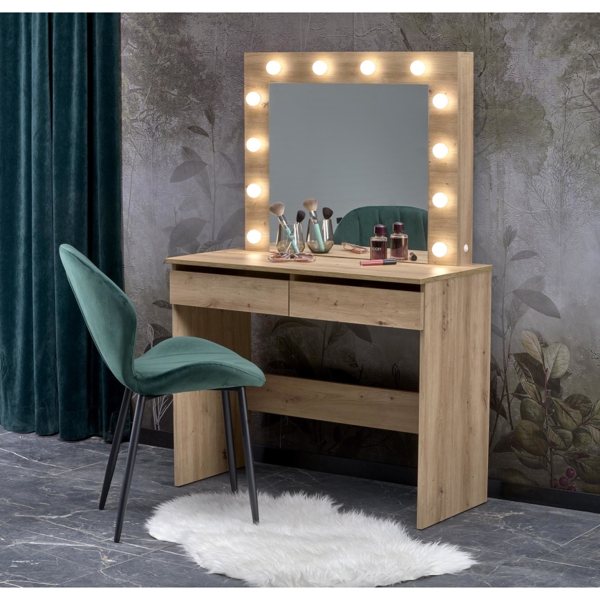 AMORIO Vanity Table in Artisan Oak