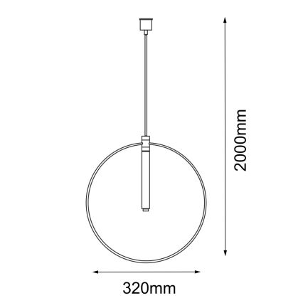 Amplex - Chandelier on a string 1xG9/10W/230V