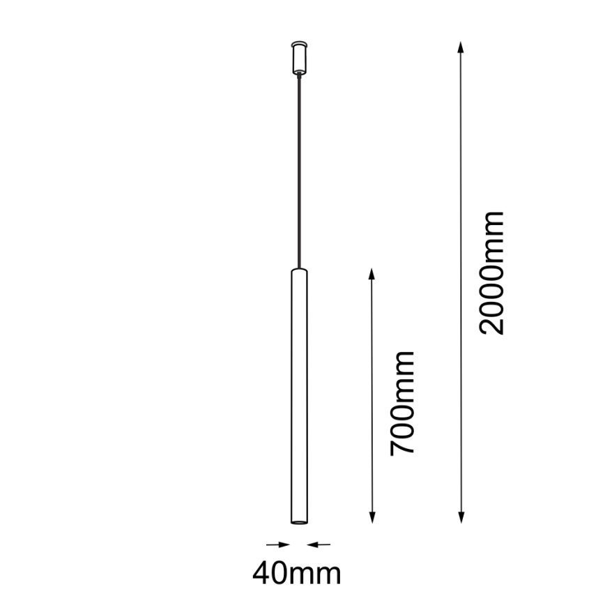 Amplex - Chandelier on a string 1xGU10-MR11/15W/230V black/brass