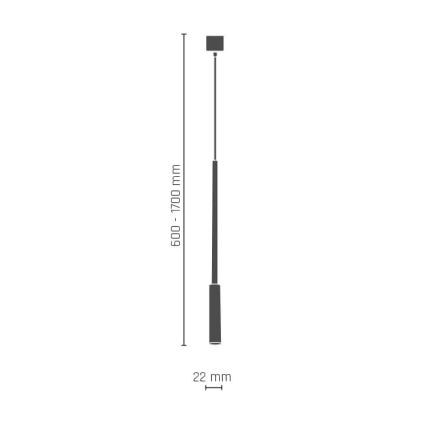 Amplex - Chandelier on a pole 1xG9/10W/230V