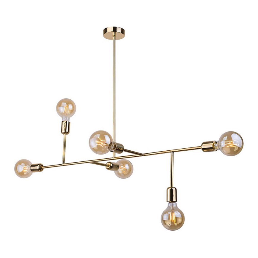 Amplex - Chandelier on a pole 6xE27/10W/230V