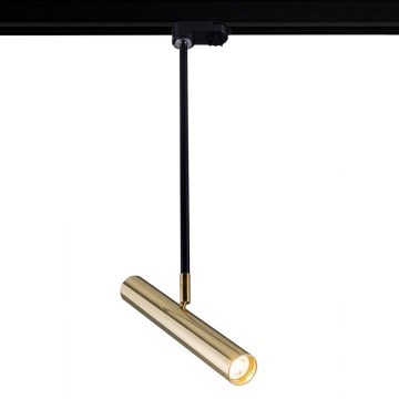Amplex - Chandelier on a pole for rail system 1xGU10-MR11/15W/230V black/brass