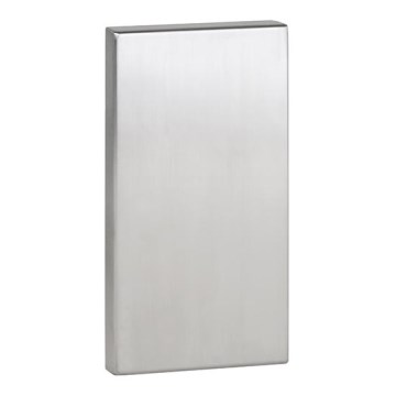 Anchor plate 12 x 22.5 cm, stainless steel/grey