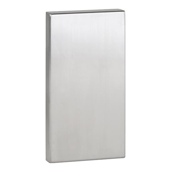 Anchor plate 12 x 22.5 cm, stainless steel/grey