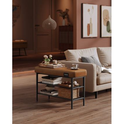 ANDOR Shoe Cabinet, Brown/Black