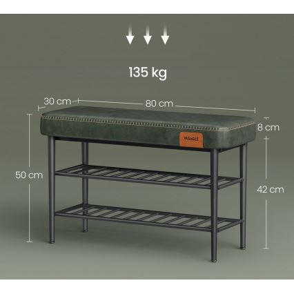 ANDOR Shoe Cabinet - Green/Black