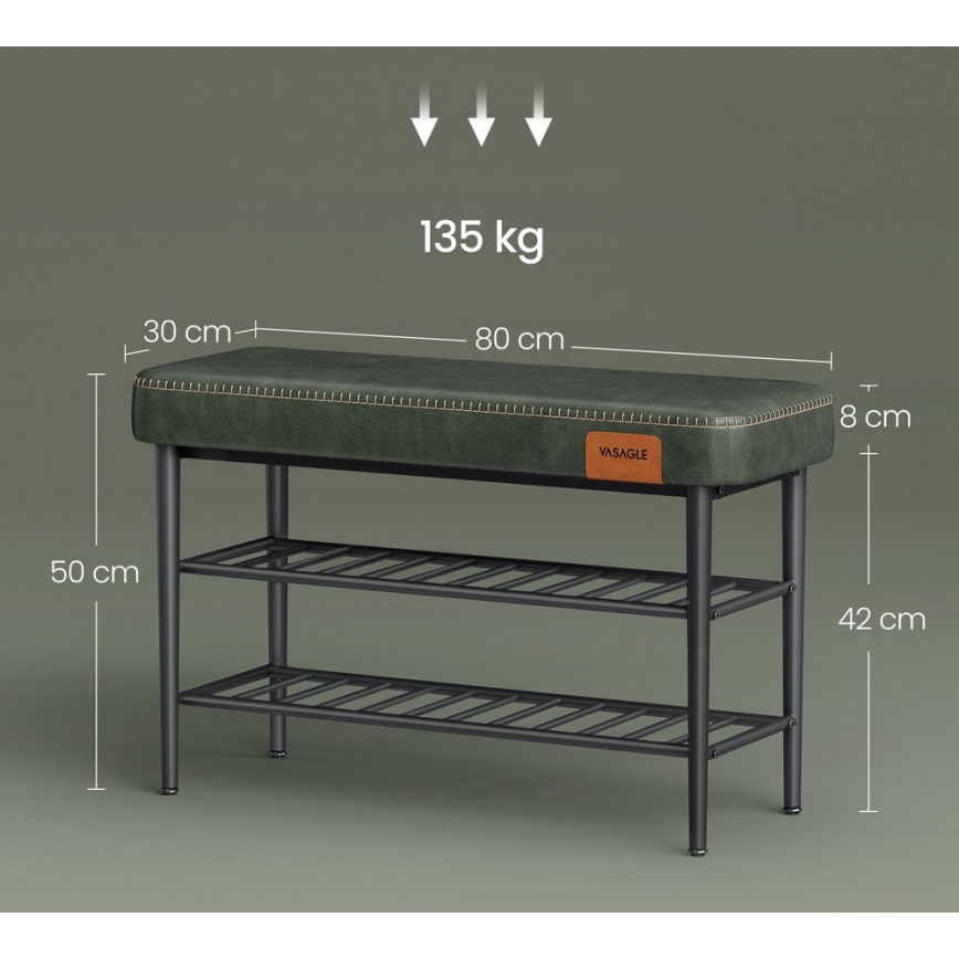 ANDOR Shoe Cabinet - Green/Black
