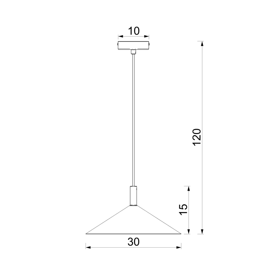 ANEGA cable-suspended pendant light 1x GX53/15W/230V, Ø 30 cm, brown