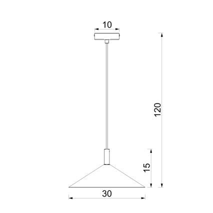 ANEGA Cable-Suspended Pendant Light 1xGX53/15W/230V Ø 30 cm, Burgundy