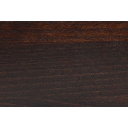 ANGELA 180x200 cm Solid Wood Double Bed with Storage – Dark Walnut