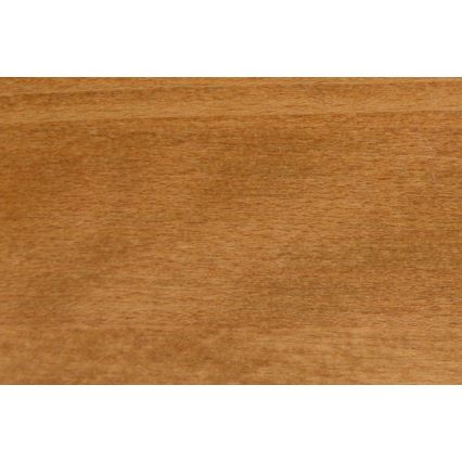 ANGELA Solid Wood Double Bed with Storage, 180x200 cm, Light Walnut