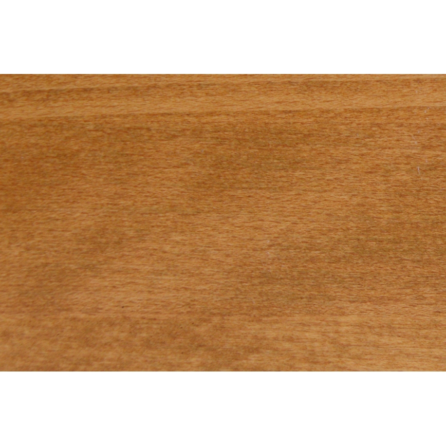 ANGELA Solid Wood Double Bed with Storage, 180x200 cm, Light Walnut