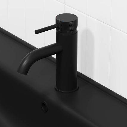 ANHOLT 15.6 cm Matte Black Basin Mixer