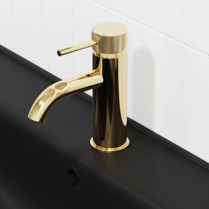 ANHOLT 15.6 cm Washbasin Mixer, Polished Brass