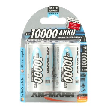 Ansmann 06549 Mono D - 2pcs rechargeable batteries D NiMH/1,2V/1000mAh